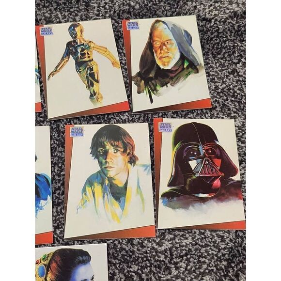 1993 Topps Star Wars Galaxy Trading Card Lot QTY:9 - Picture 3 of 7